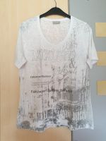 Damen Shirt mit Druckmotiv weiß-silber, Gr. 40 Rheinland-Pfalz - Raubach (Westerw.) Vorschau