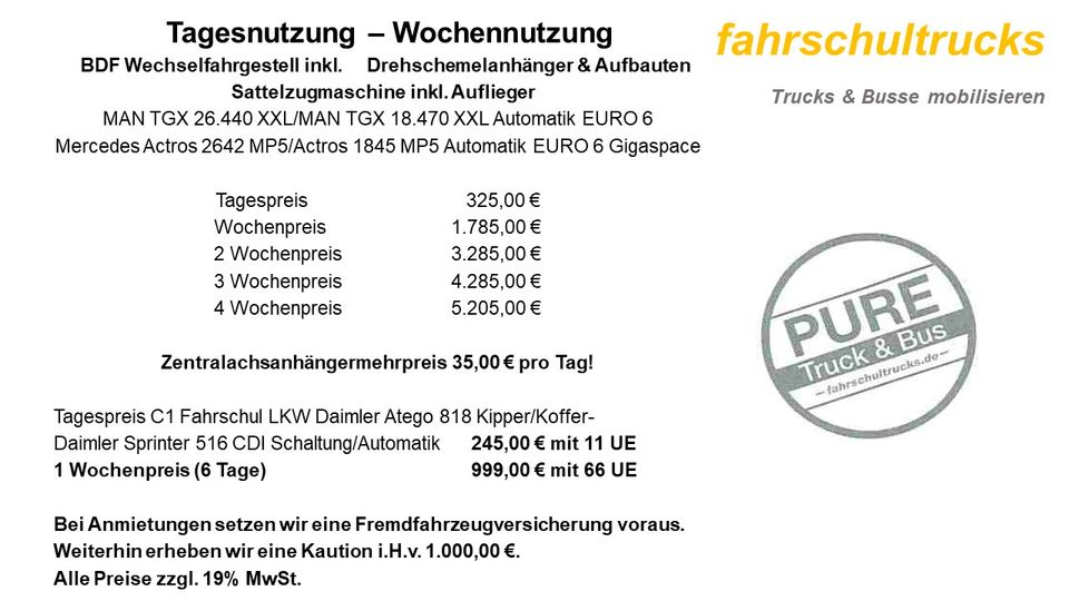 Fahrschul LKW -Vermietung (Fahrschule) in Bergheim