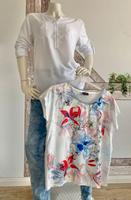 2T-Shirt TAIFUN weiß/bunt+Shirt Langarm ALBA MODA weiß 42/44 Kr. Dachau - Dachau Vorschau