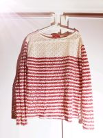 Bluse Pullover Shirt Lochmuster creme rot transparent festlich Bremen - Neustadt Vorschau