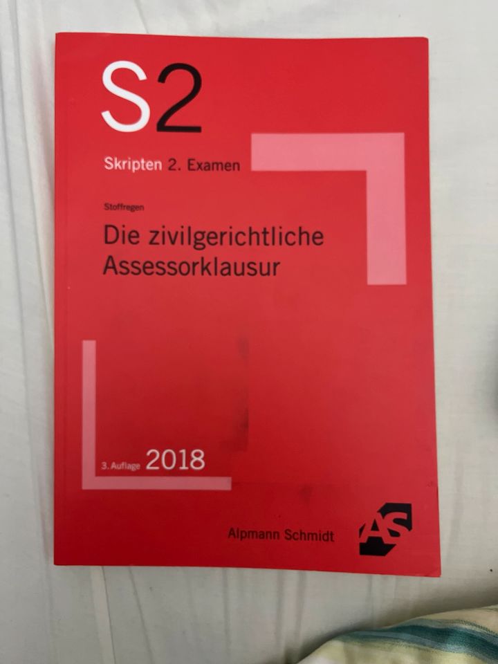 Alpmann Stoffregen die zivilgerichtliche assessorklausur in Schömberg b. Württ