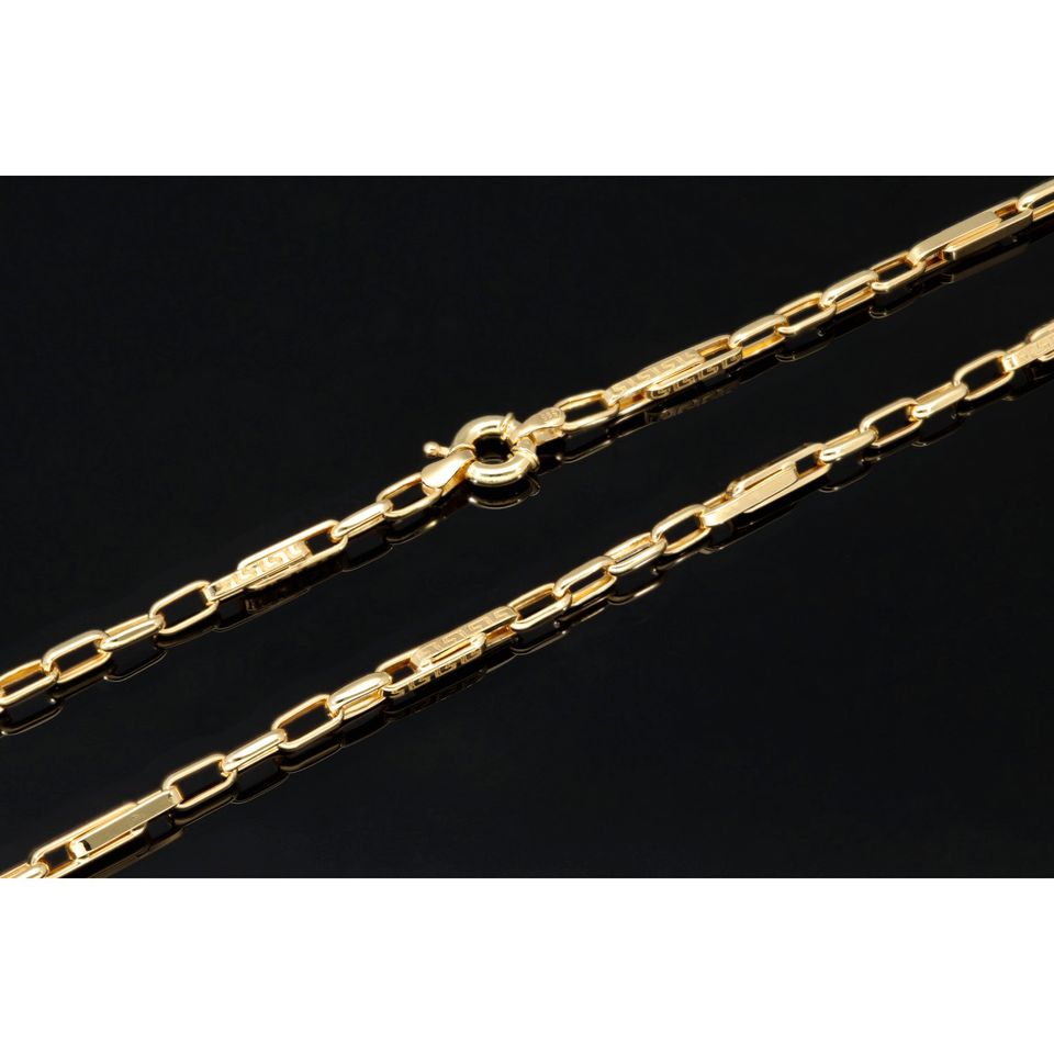 Greco Design Goldkette 585 14K ECHT Gold 3,5mm 60cm NEU Goldkette Halskette Schmuck Massiv Goldschmuck Viele weitere Angebote mit Finanzierung Ratenzahlung im Shop sensburg-aurum in Berlin