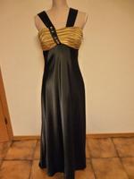 Elegantes Abendkleid - schwarzer Satin Niedersachsen - Vorwerk bei Tarmstedt Vorschau