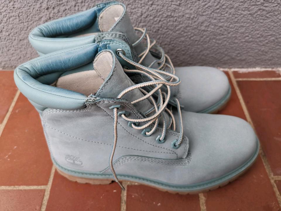 Timberland NEU 40 Waterville Leder Graublau waterproof Stiefel in Buxtehude