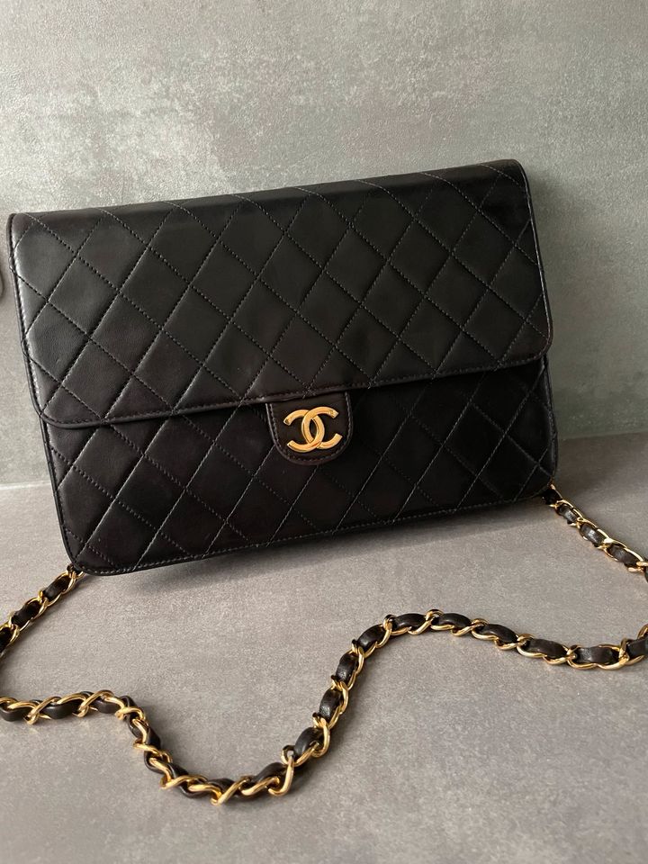 SALE CHANEL Vintage Single Flap Bag Tasche Handtasche Pushlock in Berlin