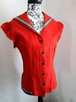 Damen Bluse (Sailor/Maritim, rot, dickerer Stoff) Kreis Pinneberg - Pinneberg Vorschau