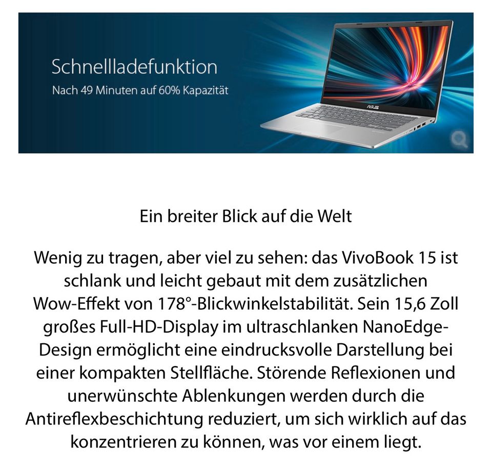 ASUS VivoBook 15 in Oberstenfeld