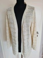 Schöne Beige habe Strickjacke Cardigan beige Pailletten 42 creme Bayern - Mering Vorschau