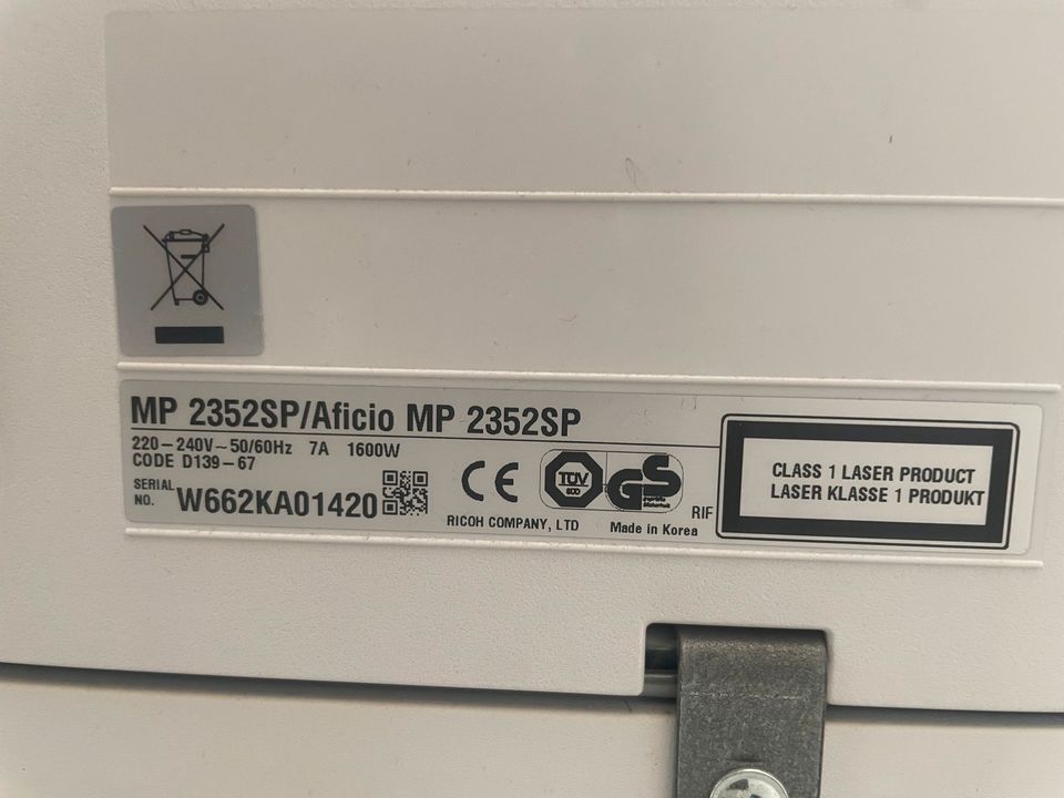 Multifunkionsdrucker Ricoh Aticio MP 2352SP in Weiterstadt