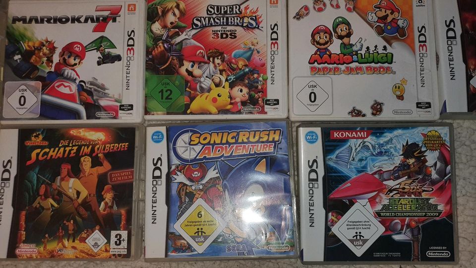 Nintendo 3DS + DS Spiele -  Pokemon , Mario u. a. in Schleswig