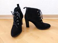 Tommy Hilfiger Leder Stiefeletten 38 Schwarz Wildleder Schnürung Niedersachsen - Jork Vorschau