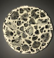 Handmade Tonschale mit Muschel Muster Schale aus Ton Thüringen - Gotha Vorschau