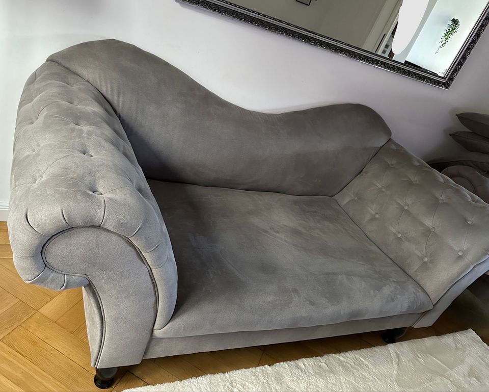 Couch Set Vintage Grau in Bad Kreuznach