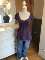 Only Shirt Tunika lila Gr M inkl Versand Niedersachsen - Neuenkirchen Vorschau