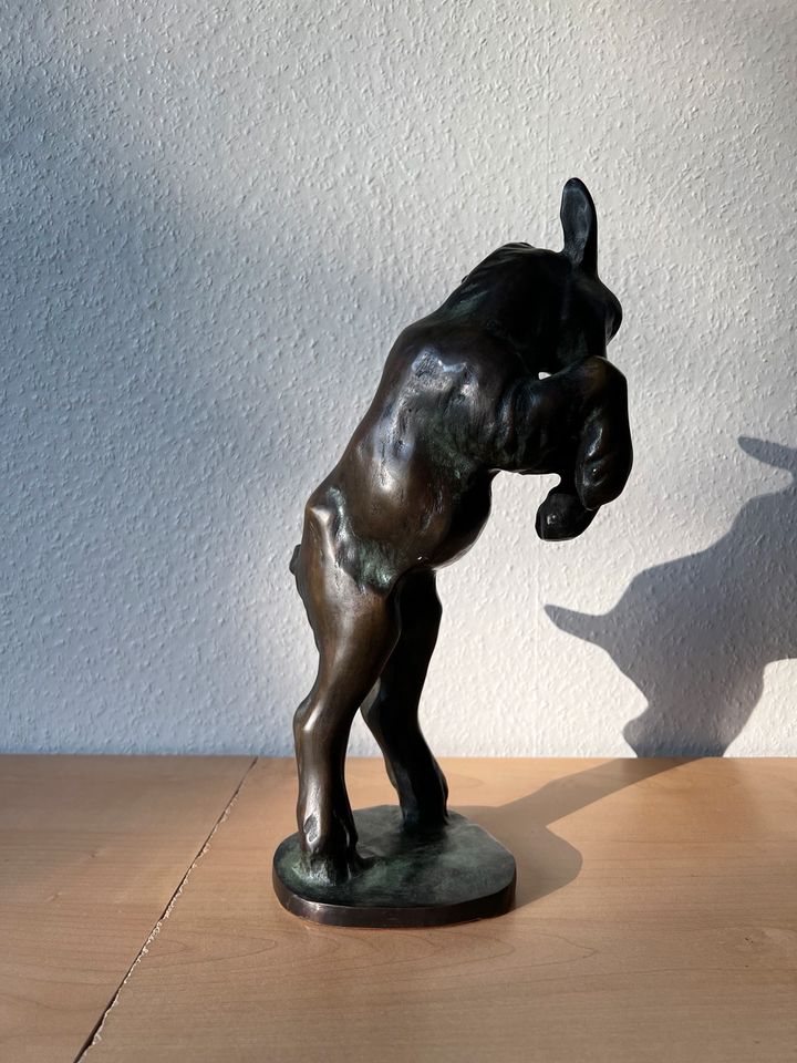 Bronze-Figur “Zicklein“ um 1960 von Viktor Eichler in Berlin