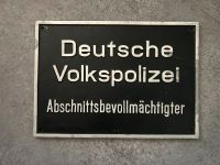 Deutsche Volkspolizei Abschnittsbevollmächtigter Schild ABV DDR Sachsen - Pesterwitz Vorschau