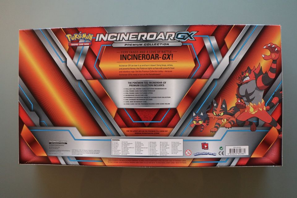 Pokemon TCG Incineroar GX Premium Collection Box in Spenge