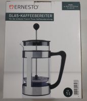 Kaffeebereiter / French Press aus Glas von Ernesto, 1 l, neu & OV Berlin - Rudow Vorschau