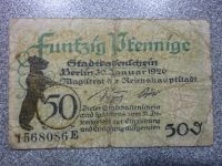 seltener Notgeld Stadtkassenschein Berlin Januar 1920, 50 Pfennig Berlin - Wilmersdorf Vorschau