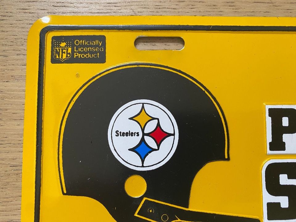 NFL Licence Plate US Football Pittsburgh Steelers Blechschild USA in Ingolstadt