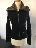 Schwarze Strickjacke von Woolrich mit Echtpelz Bayern - Rosenheim Vorschau