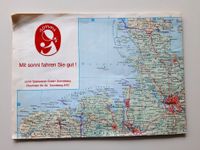 Landkarte DDR/BRD 1989/1990 - Haack Gotha - Sonni Werbung Thüringen - Sonneberg Vorschau