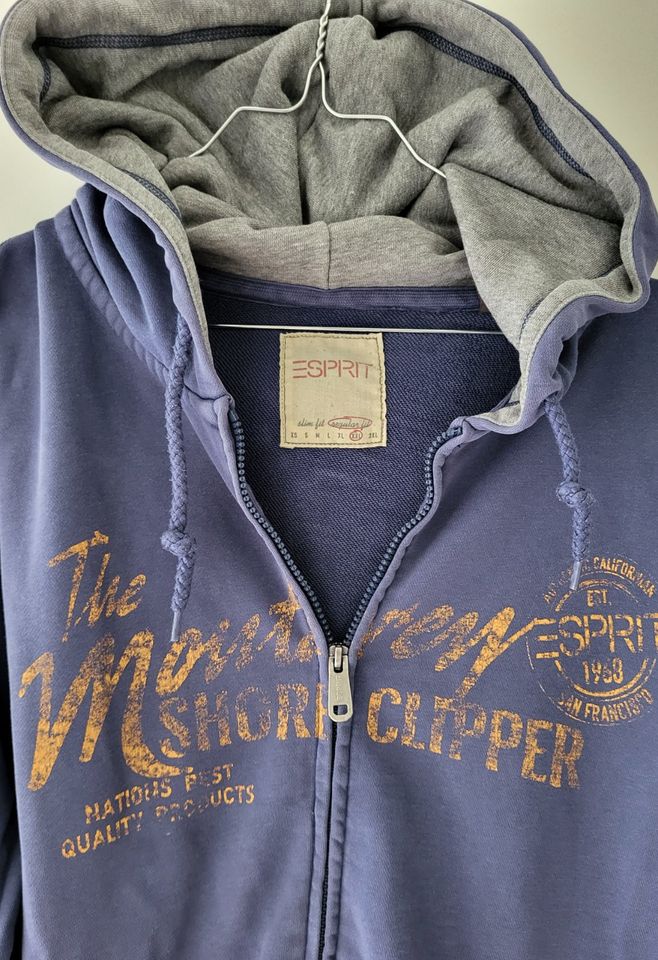 Esprit Hoodie Jacke XXL blau grau regular fit in Hamburg