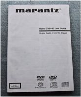 Marantz DV 6400 SACD DVD Player Bedienungsanleitung Rheinland-Pfalz - Mainz Vorschau