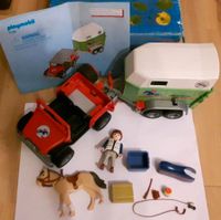Playmobil Jeep mit Pferdeanhänger und Zubehör Nordrhein-Westfalen - Leopoldshöhe Vorschau
