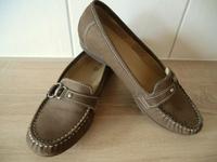 ARA,Slipper,Tassel Loafer, grau-braun, Wildleder, Metallschnalle Bayern - Ingolstadt Vorschau