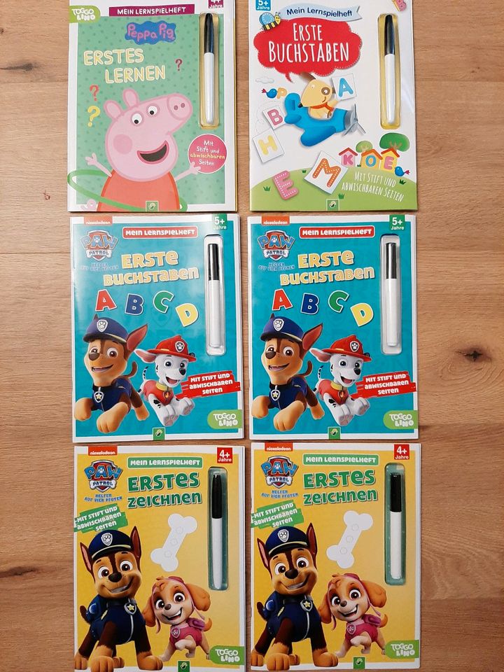 Lernhefte Zauberhefte Buchstaben Zahlen Paw Patrol Peppa Wutz in Duisburg