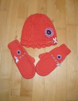 Cakewalk warme Zopf Strick Mütze Beanie Handschuhe Blüten 140 152 Bayern - Olching Vorschau