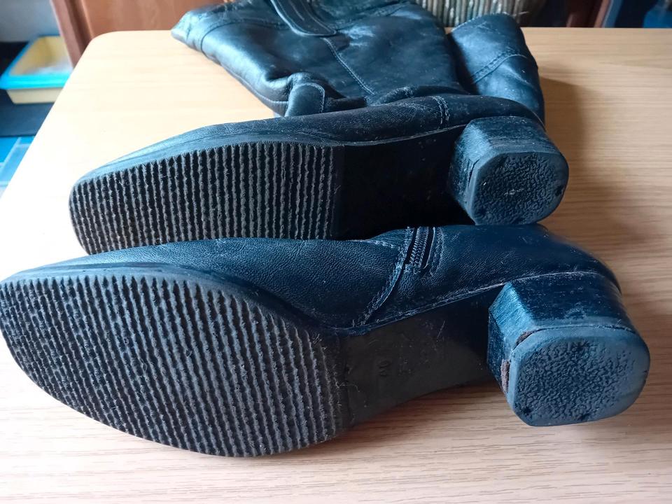 (0028) SHEEGO | Damen Stiefel wadenlang | Gr 40 | Schaft 49cm XXL in Norden