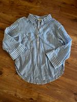 H&M Musselin Bluse Hemd gestreift Baumwolle weiß blau XS Leinen München - Ludwigsvorstadt-Isarvorstadt Vorschau
