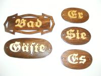 Badezimmer handgefertigte Holz Schilder Bad Gäste Er Sie Es Niedersachsen - Bippen Vorschau