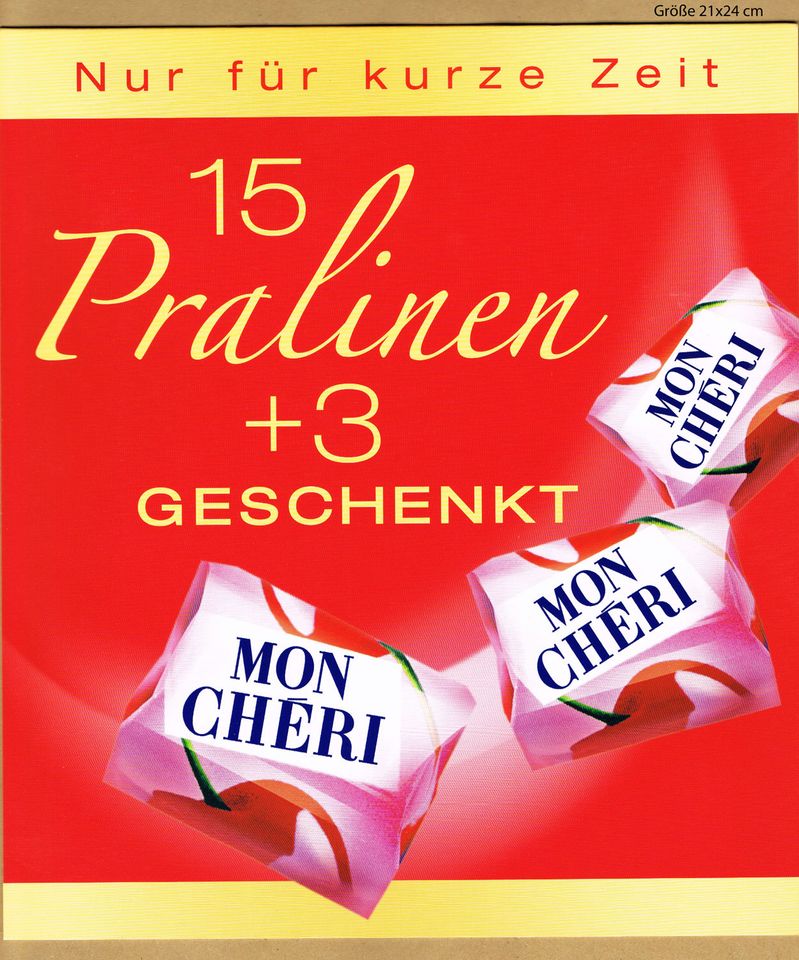 19 verschiedene Palettenanhänger von Ferrero „Mon Cheri", siehe B in Sömmerda