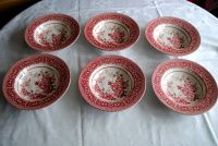 Jardiniere english Ironstone Tableware 6x rote Suppenteller 23cm Bayern - Mainaschaff Vorschau