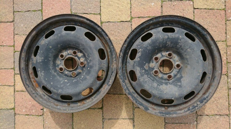 2x originale Stahlfelgen VW Golf 4 / 15" / 1J0.601.027 H in Möckern