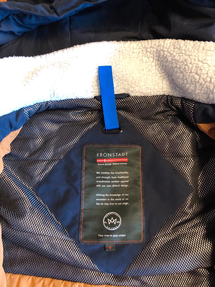 Kronstadt Denmark Polar Rough Parka Navy Medium Winter Jacket in Kleve