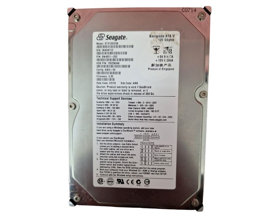 Seagate Festplatte Barracuda ATA V 120GB Model ST3120023A in Hanau