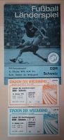 Fußball-Programmheft und 2 Eintrittskarten DDR-Schweiz 1979 Sachsen - Kirschau Vorschau