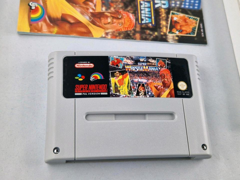 Neuwertig SNES Super Nintendo Spiel Super Wrestlemania mit Inlay in Villingen-Schwenningen