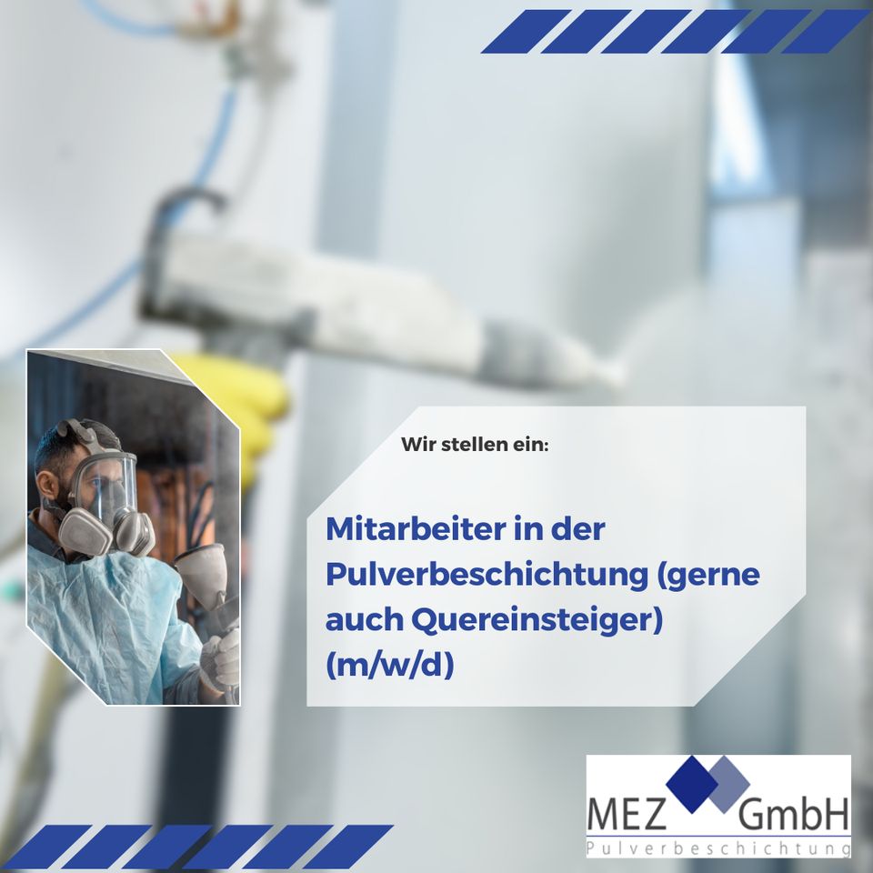 Mitarbeiter (m/w/d) in der Pulverbeschichtung (gerne auch Quereinsteiger) in Maitenbeth