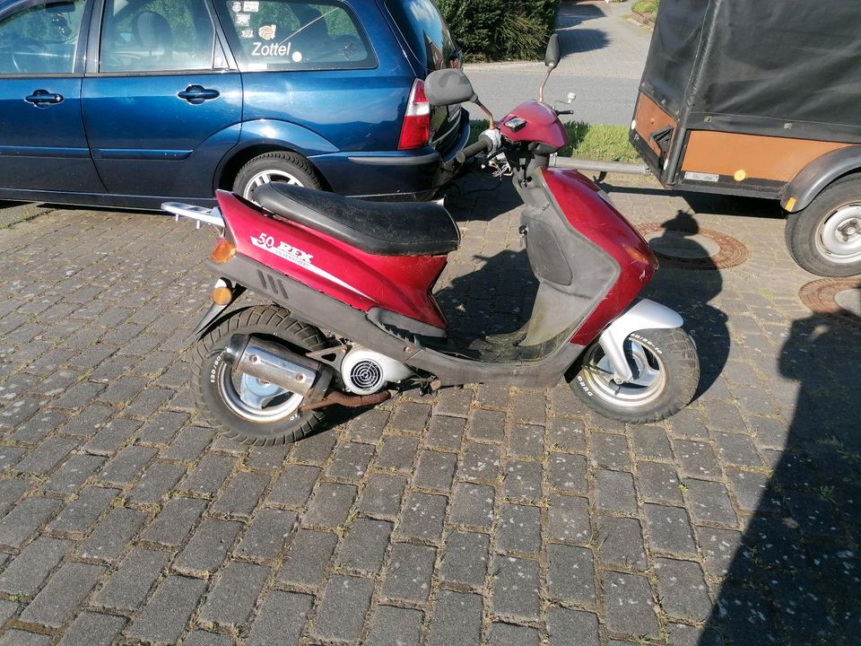 Rex 50 Gesucht!!  2Tackt Motor, zustand siehe beschreibung !! in Rendsburg