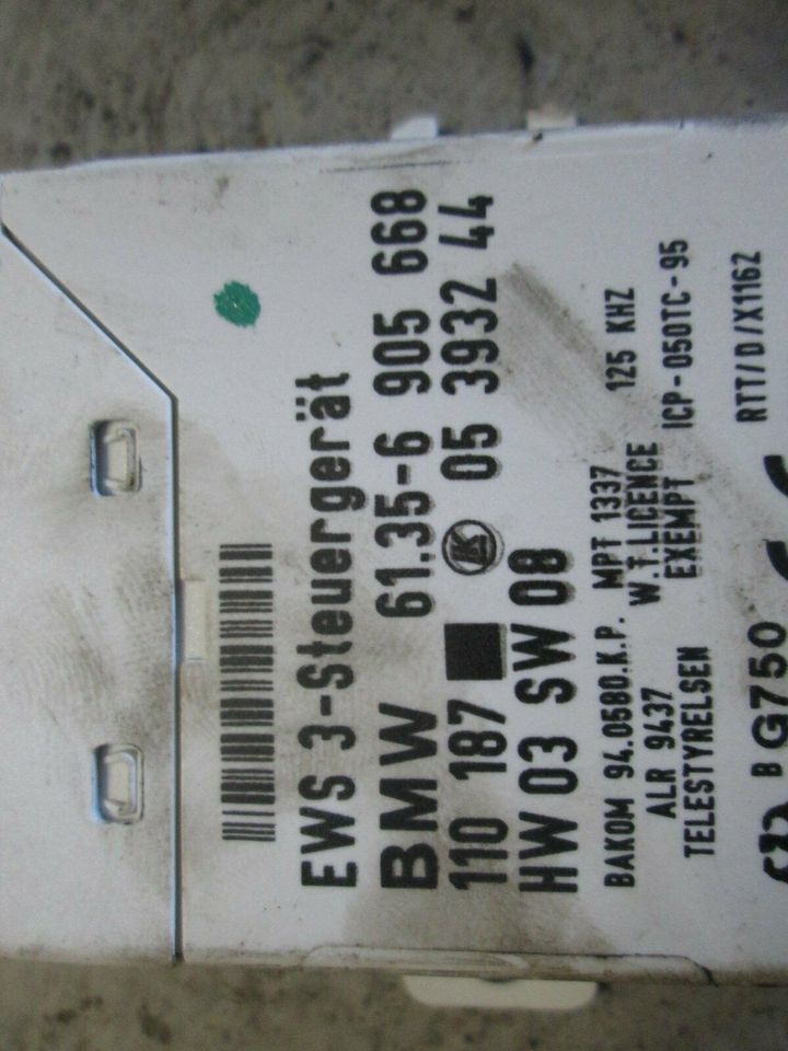 BMW 3 5 7 Serie E46 E39 E38 Wegfahrsperre Ews Modul ECU 61.3 in NordrheinWestfalen Herten