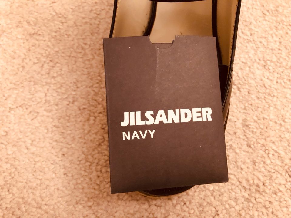 Jil Sander Navy Dame  Sandale mit Absatz Gr 39 in München