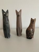 3 Katzenfiguren aus Speckstein Nordrhein-Westfalen - Solingen Vorschau