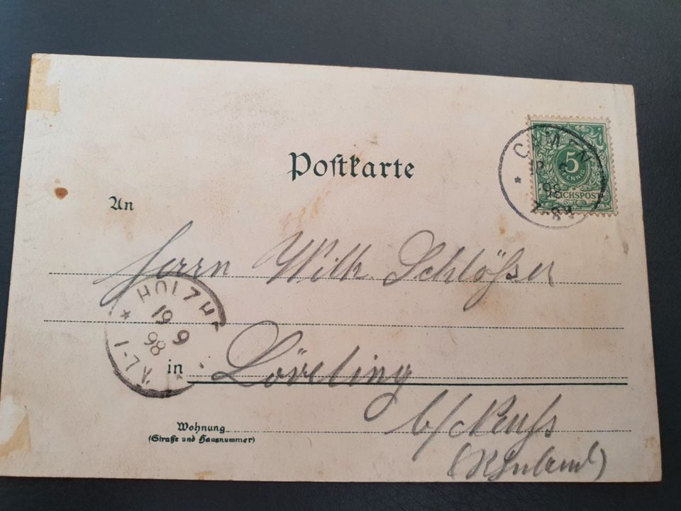 Postkarten mit Briefmarken ab 1898 in Hattersheim am Main