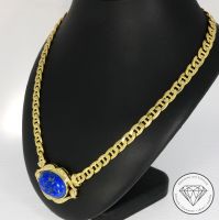 M*178663 WERT 7.500,- Lapis Lazuli Diamant Collier 750 Gold XXYY Essen - Karnap Vorschau