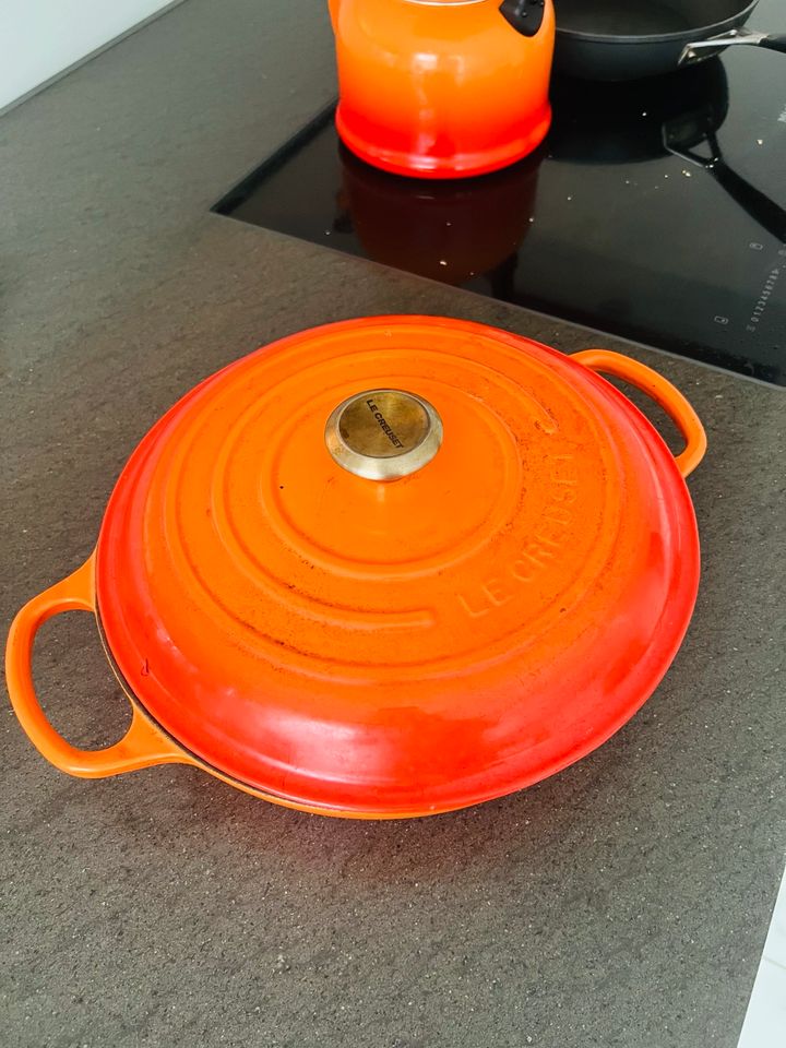 Le Creuset Bräter orange Pfanne Topf Deckel Küche in Köln